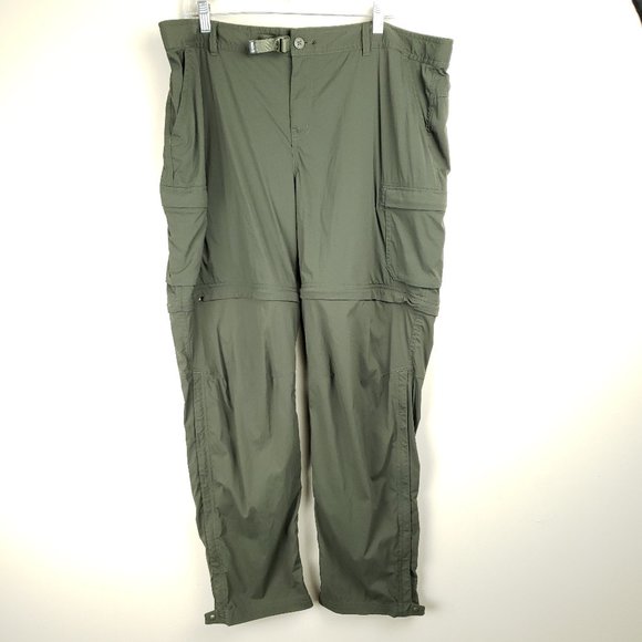REI Co-op Sahara Women's Convertible Pants Green Outdoor Hiking Lightweight 20W - Picture 1 of 10